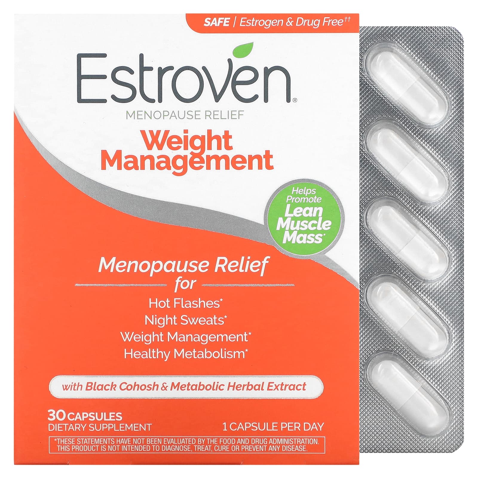 Estroven® Menopause Relief &amp; Weight Management – Dietary Supplement