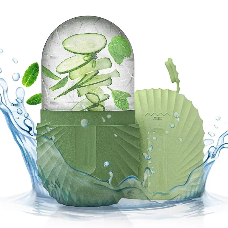 Silicone Ice Facial Roller Beauty Lifting Face Massager Contouring Eye Roller Facial Treatment Reduce Acne Skin Care Tool