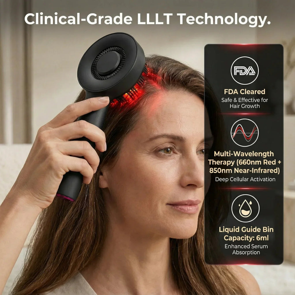 Nicebeam 3-in-1 Scalp Massager with Red Light Therapy for Hair Growth & Scalp Health