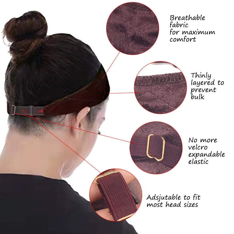New Invisible Wig Hair Band Plussign Wig Grip Headband For Lace Frontal Wigs 1Pcs/Lot Nude Non-Slip Velvet Wig Band To Hold Wig