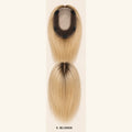 YAMI Swiss Base Hair Topper – 12" Medium Brown with Highlight